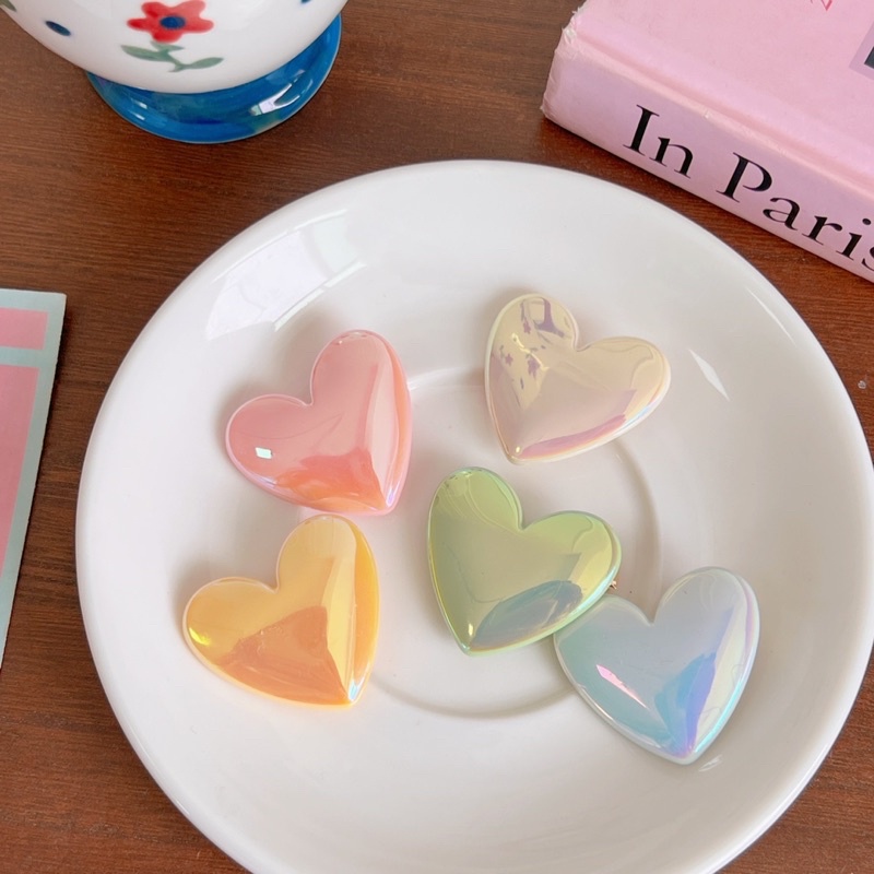 Cute 040 กิ๊บติดผม กิ๊บหนีบผมหัวใจ แวววาว แฟชั่นสไตล์เกาหลี