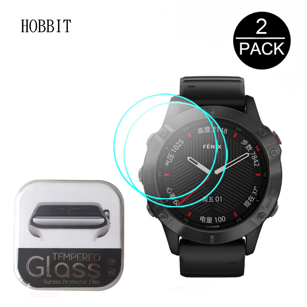 2PCS 9H กระจกนิรภัยสําหรับ Garmin Fenix 5 5s Plus 6S 6X 6 Pro สมาร์ทนาฬิกาป้องกันหน้าจอฟิล์มพรีเมี่ยมกระจกป้องกัน