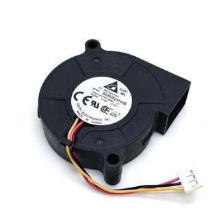 3D printer blower BUB0524HHB for Delta 5015 24V 0.18A 3-line blower Turbine cooling fan server inverter