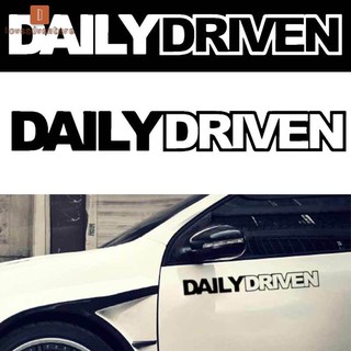 lv jdm สติ๊กเกอร์ไวนิลลาย daily driven euro spoon สําหรับติดตกแต่งหน้าต่างรถยนต์รถบรรทุก