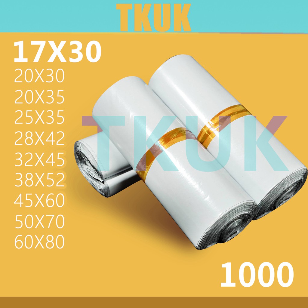 ( 1,000 ใบ)  ขนาด 32*45 cm ซองไปรษณีย์คุณภาพ  ซองพลาสติกไปรษณีย์ ซองพลาสติก ถุงไปรษณีย์