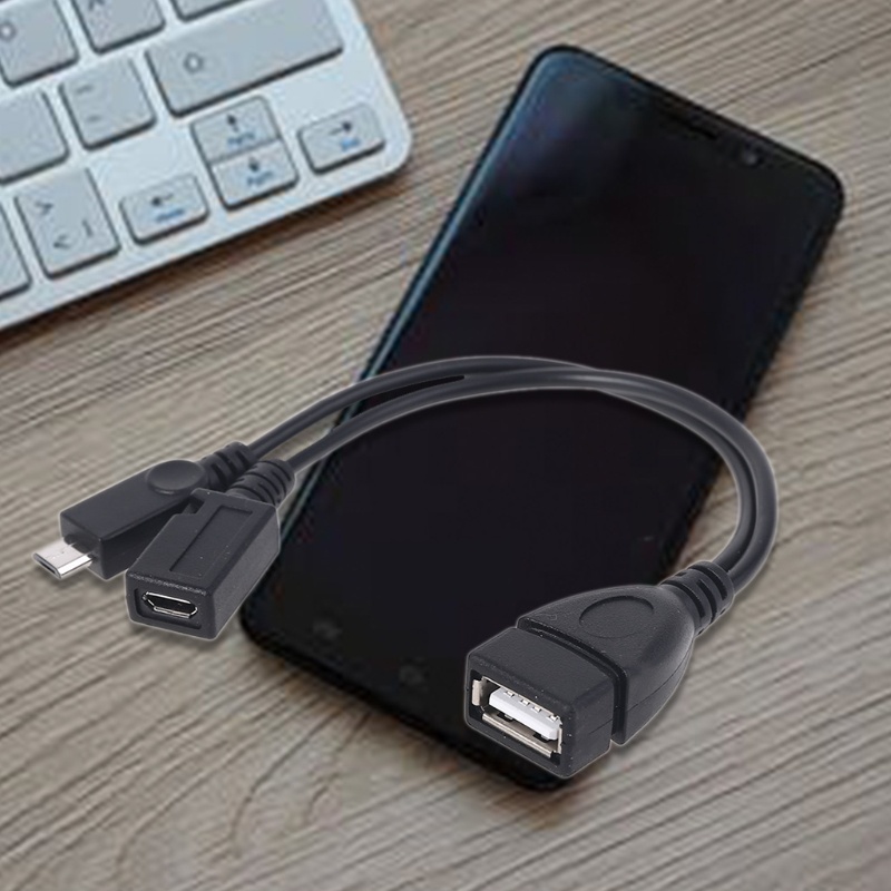 RR OTG Cable Replacement สําหรับ Fire TV สําหรับ HTC โทรศัพท์ Android แท็บเล็ต Micro USB Host พร้อม 
