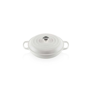 หม้อเหล็กหล่อก้นตื้นมีฝา ขนาด 30CM สีขาว SIGNATURE SHALLOW CASSEROLE/BRAISER 30CM COTTON