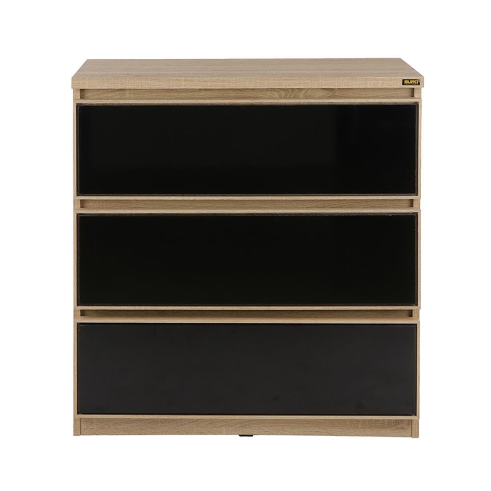 File cabinet DRAWER BURO EVOLUTION LC80 DO SOLIDOAK/BLACK Office furniture Home & Furniture ตู้เอกสา