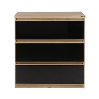 File cabinet DRAWER BURO EVOLUTION LC80 DO SOLIDOAK/BLACK Office furniture Home &amp; Furniture ตู้เอกสาร ตู้ลิ้นชัก BURO EV