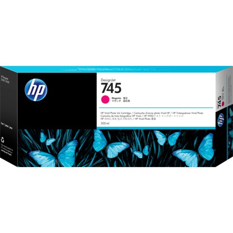 HP 745 300-ml Yellow Ink Cartridge(F9K02A)