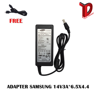 ADAPTER จอ SAMSUNG 14V3A*6.5X4.4  / สายชาร์จโน๊ตบุ๊คซัมซุง + แถมสายไฟ