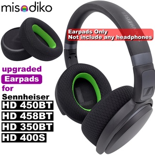 Misodiko แผ่นครอบหูฟัง แบบเปลี่ยน สําหรับอัพเกรด Sennheiser HD 458BT 450BT 400S 350BT