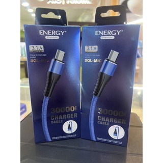 สายชาร์ทและส่งข้อมูลสายถักใช้งานทน ENERGY3.1A SGL-MIC