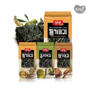 พร้อมส่ง 동원 양반 สาหร่ายแผ่น พร้อมทาน Dongwon Seaweed 5g*3