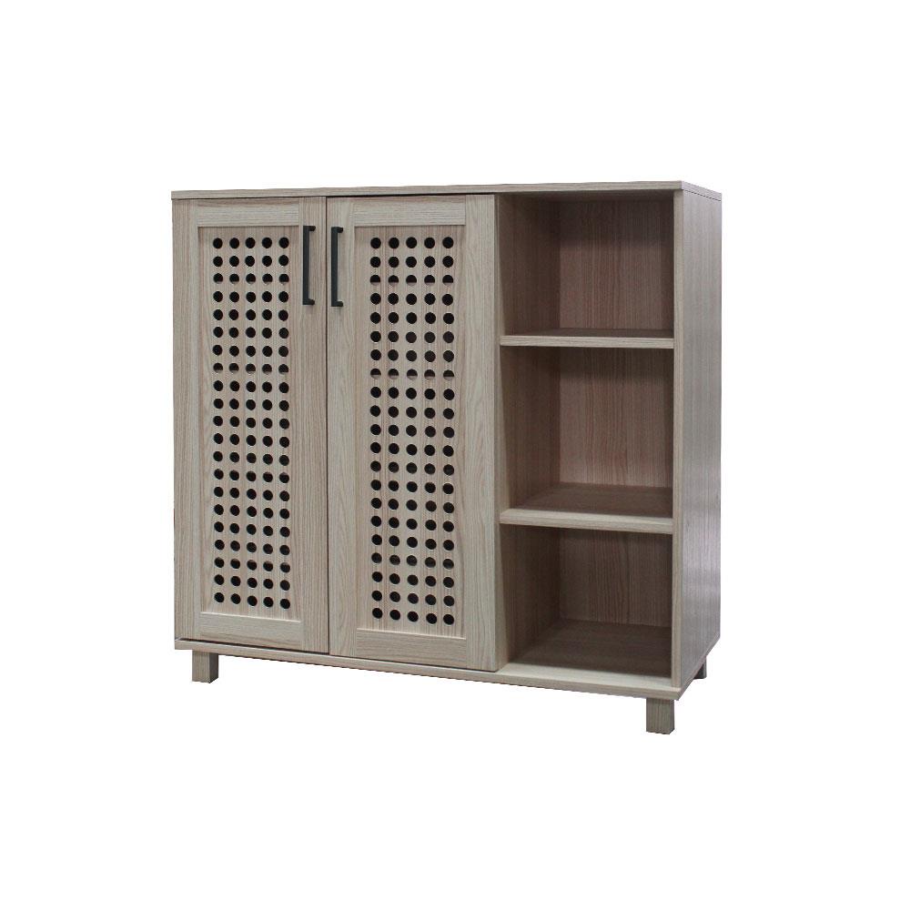 HomePro ตู้วางรองเท้า 15-20 คู่ FURDINI ZANE PSP-8218 90 ซม. สี PINEOAK แบรนด์ FURDINI #6
