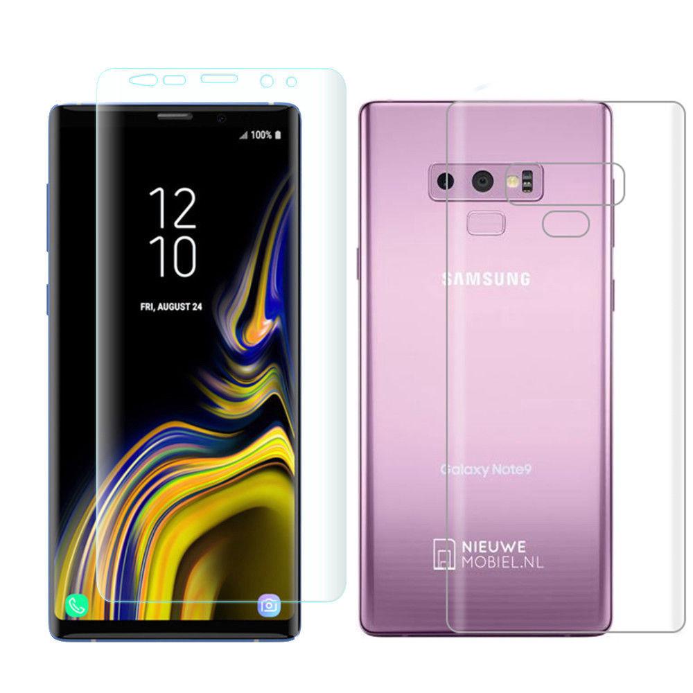 สำหรับ Samsung Galaxy Note 9 PET TPU Soft Full Cover ฟิล์มกันรอยหน้าจอด้านหน้า / หลัง