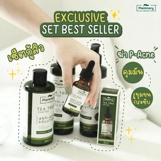 แพลนท์เนอรี่ ที ทรี ลดสิว คุมมัน กระชับรูขุมขน Plantnery tea tree Serum/ Cleansing/ Cleanser/ Toner