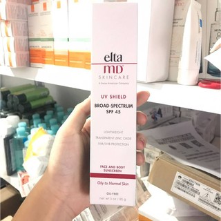 UVของแท้ ELTA MD UV shield Water-Resistant Facial Sunscreen SPF 45กันแดด 85g การผลิตของอเมริกา Made in U.S.A