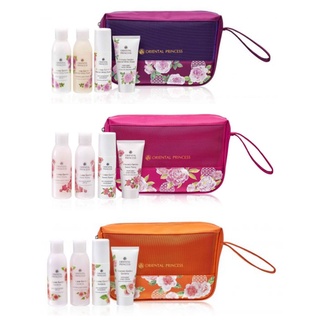 เซตเดินทางพร้อมกระเป๋า:โลชั่น/ครีมอาบน้ำ/โรลออน/ครีมทามือ Oriental Princess Oriental White Flower/Sweet Peony Travel Set