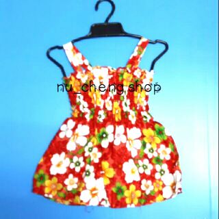ชุดสงกรานต์เด็ก กระโปรงลายดอก เด็กแรกเกิด-1 ขวบ (พร้อมส่ง)