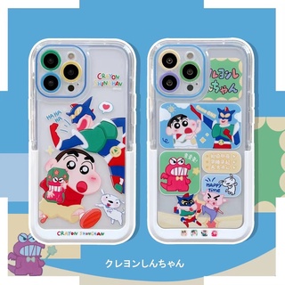 ✨ส่งเชือกเส้นเล็ก✨เคสไอโฟน14 Pro Max 13 12 11 เคส for iPhone 14พลัส พร้อมขาตั้ง การ์ตูน พกง่ายๆ การป้องกันการตก Case