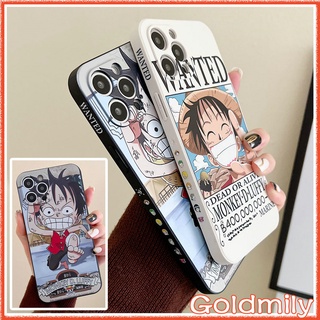 🔥 เคสXiaoMiลูฟี่ เคสซิลิโคนลายแถบข้างขอบเหลี่ยม XiaoMi Mi 11T Pro 12 11 10 Pro 9T 10s PocoPhone X3 NFC PocoX3 GT M3 Mi11T RedMi Note 10 5G 11 10s 4G 5 Note10 วันพีช Luffy Case