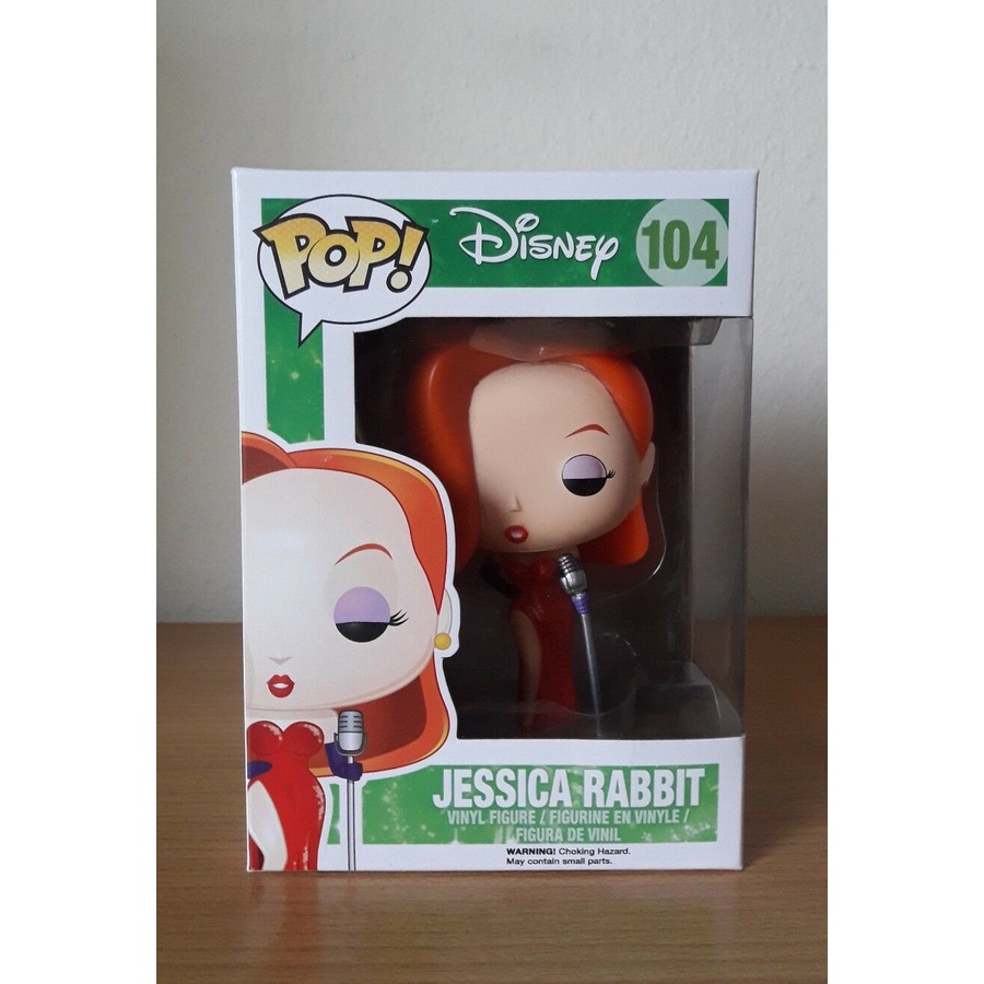 FUNKO ฟังโก้ป๊อป! Disney Who Roger Crispy Rabbit Jessica Rabbit #104 รูปไวนิล