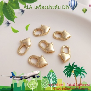 ❤️เครื่องประดับ DIY❤️สร้อยคอโซ่ชุบทอง 14k รูปหัวใจ Lobster【เชื่อมต่อหัวเข็มขัด/หัวเข็มขัดหาง】