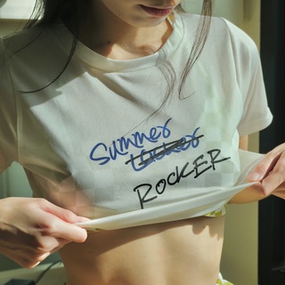 summer locker เสื้อครอป ROCKER crop top