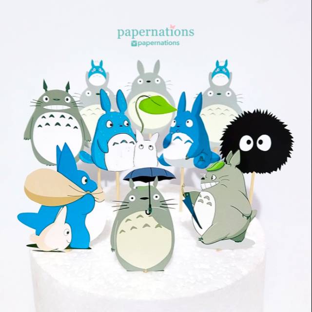 Totoro Cupcake Topper / Totoro Topper / Totoro เค้ก Topper