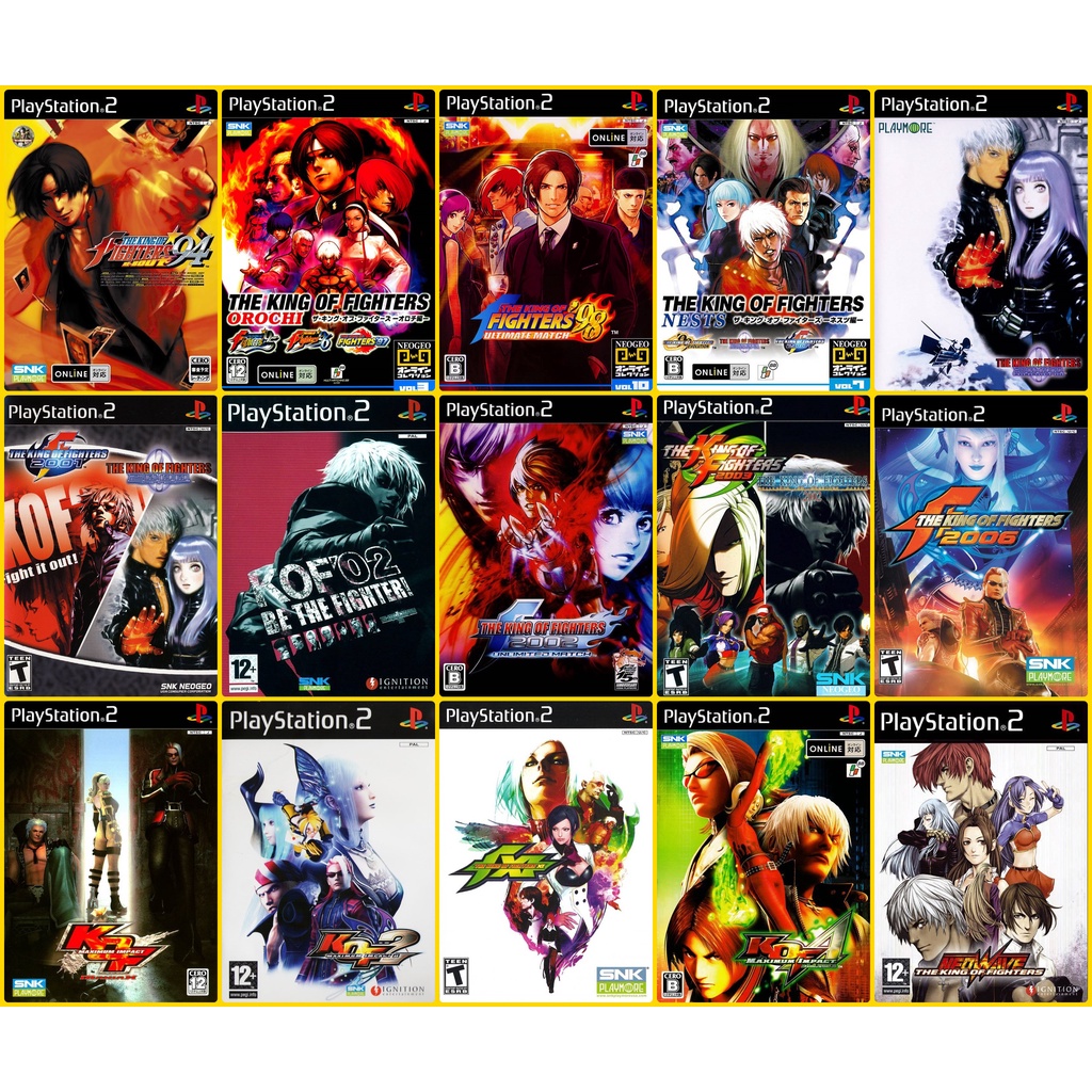 The King of Fighters  เดอะคิงออฟไฟเทอส์ ทุกภาค ของ PS2 Playstation 2