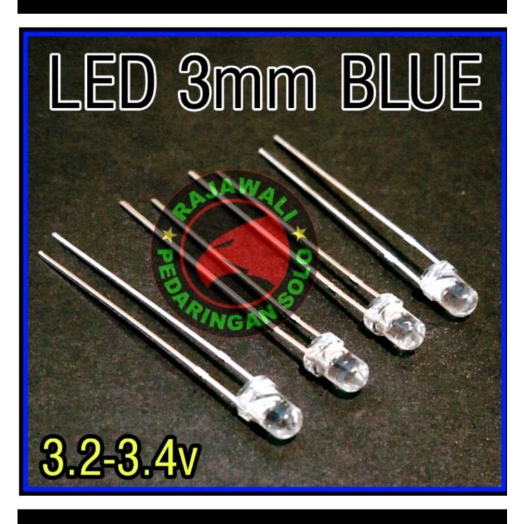 LED DIODE 3 มม. สีฟ้า LED DIODE 3 มม. สีฟ้า 5 ชิ้น