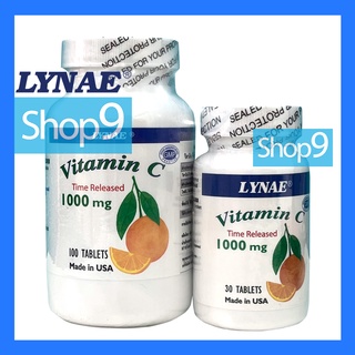 LYNAE VITAMIN C TIME RELEASED 1000 MG (100+30 TABLETS)  EXP 02/2026 ไลเน่ วิตามิน ซี -ไทม์ รีลีส 1000 มก (100+30 เม็ด)