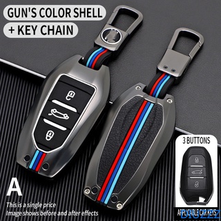 เคสกุญแจรีโมทรถยนต์ โลหะผสมสังกะสี สําหรับ Peugeot 207 3008 208 308 2008 307 508 5008 407 301 206 Citroen C1 C2 C3 C4 Grand Picasso C5 Ds 3 5