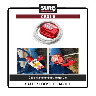 Suresafe LockoutTagout Cable Lockout CB01-6