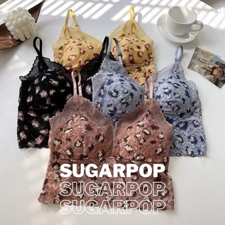 🍨🍭SugarPop🍬🍧 สายเดี่ยว ลูกไม้ ผ้าดีมาก ลายเสื้อ (Ref #165)