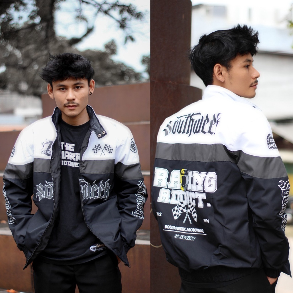 Nascar Jacket - Salvio Hexia Jacket - Premium Nascar Jacket - Racing Jacket - เสื้อแจ็คเก็ตวินเทจ