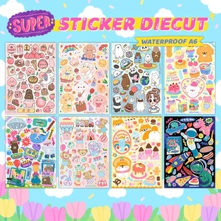 สติกเกอร์ ไดคัท กันน้ำ ลอกแล้วติดได้เลย Sticker die-cut x New [รหัสF]