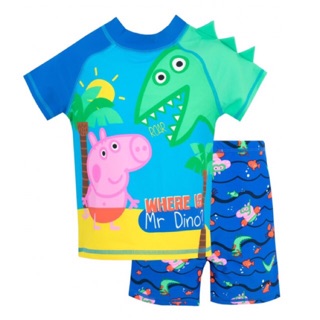 🌟พร้อมส่ง🌟 ชุดว่ายน้ำสำหรับเด็ก Character UK George Pig Swim Set