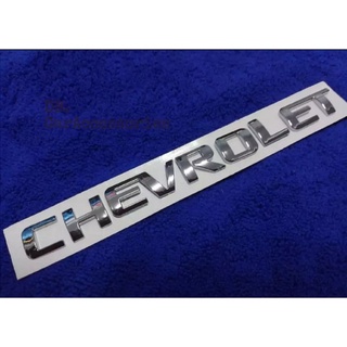 โลโก้ตัวหนังสือ CHEVROLET สีเงินชุบ ขนาด 28 x 22 cm