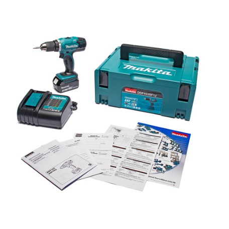 MAKITA สว่านไขควงไร้สาย (แบต+MAKPAC) รุ่น DDF453SF1J