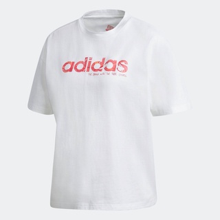 เสื้อยืดสีขาวadidas NOT SPORTS SPECIFIC adidas Graphic Tee ผู้หญิง สีขาว GL7797