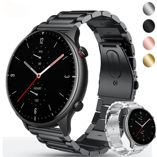 สายนาฬิกาข้อมือ สเตนเลส โลหะ ขนาด 22 มม. สำหรับ Huami Amazfit GTR 2 2E &amp;GTR 47 มม.