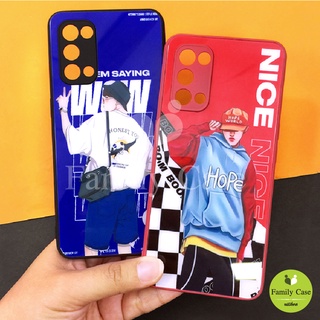 Oppo A3s/A53/F5/Reno4/Reno5 5g/Reno7 5g/Reno7z 5gเคสมือถือกระจกพิมพ์ลายหน้าเงา กันเลนส์กล้อง การ์ตูนเท่