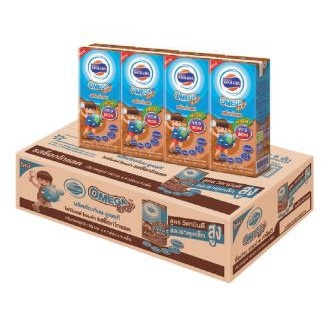 FORMOST OMAGA CHOCOLATE โฟร์โมสต์ โอเมก้า นมยูเอชที รสช็อคโกแลต ขนาด 180ml ยกลัง 36กล่อง