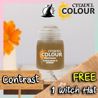 (Contrast) GARAGHAKS SEWER Citadel Paint แถมฟรี 1 Witch Hat