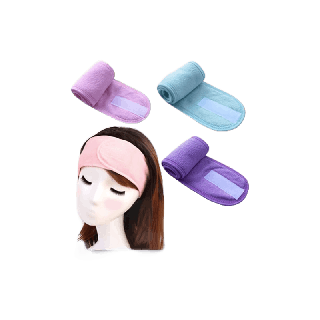 [เหลือ 21.- ใส่โค้ดDETMAY25] ผ้าคาดผมสีพื้น ผ้าคาดผมแต่งหน้า ผ้าคาดผมนวดหน้า อาบน้ำ คละสีได้