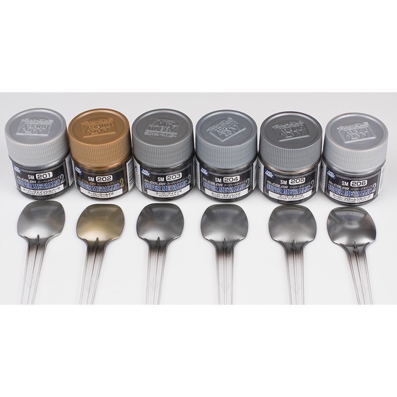 Mr Color Super Metallic 2 (SM201-SM206) - สีโมเดลมิสเตอร์งานอดิเรก