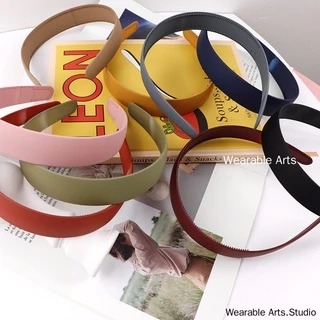 Wa084 25 มม.Matte Wide edge ที่คาดผมผม hoop เครื่องประดับผม