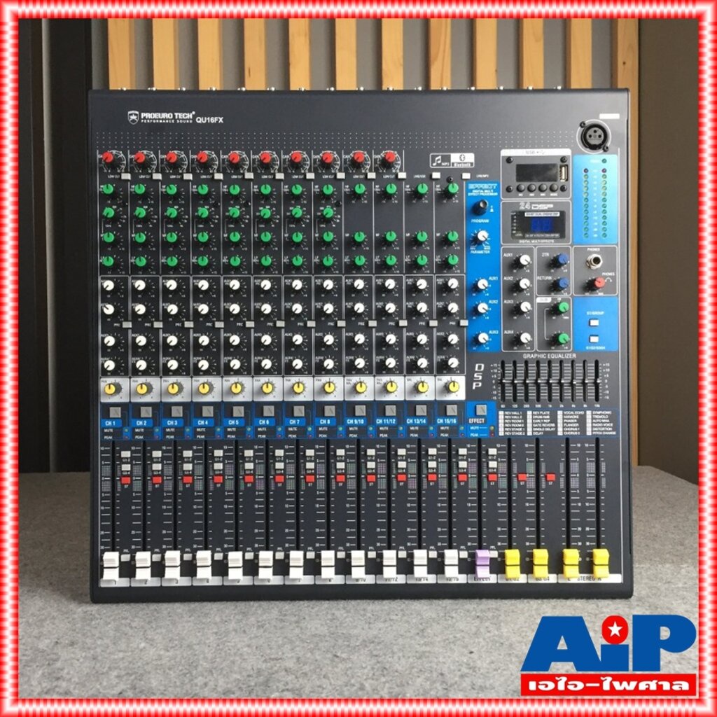 PROEUROTECH QU16FX MIXER มิกเซอร์ มิกซ์ MIX เครื่องแต่งเสียง เครื่องเสียง QU 16 FX QU16 QU-16 เอไอ-ไ