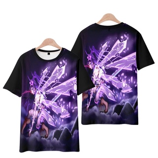 ใหม่ เสื้อยืดแขนสั้น พิมพ์ลายอนิเมะ Honkai Impact 3 Raiden Mei Yae Sakura 3D ทรงหลวม สไตล์ญี่ปุ่น แฟชั่นสําหรับผู้ชาย และผู้หญิง