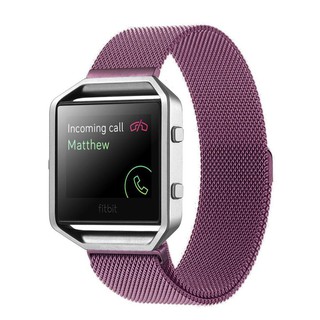 สายนาฬิกาข้อมือสแตนเลสสำหรับ Fitbit Blaze