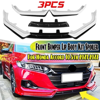 Suitable for 2021-22 Honda Accord Yofer Painted White Pearl Front Bumper Lip Separator Kit