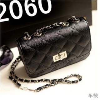 * พร้อมส่ง *MingTai กระเป๋าสะพายข้างbombom รุ่น No.0102(black)